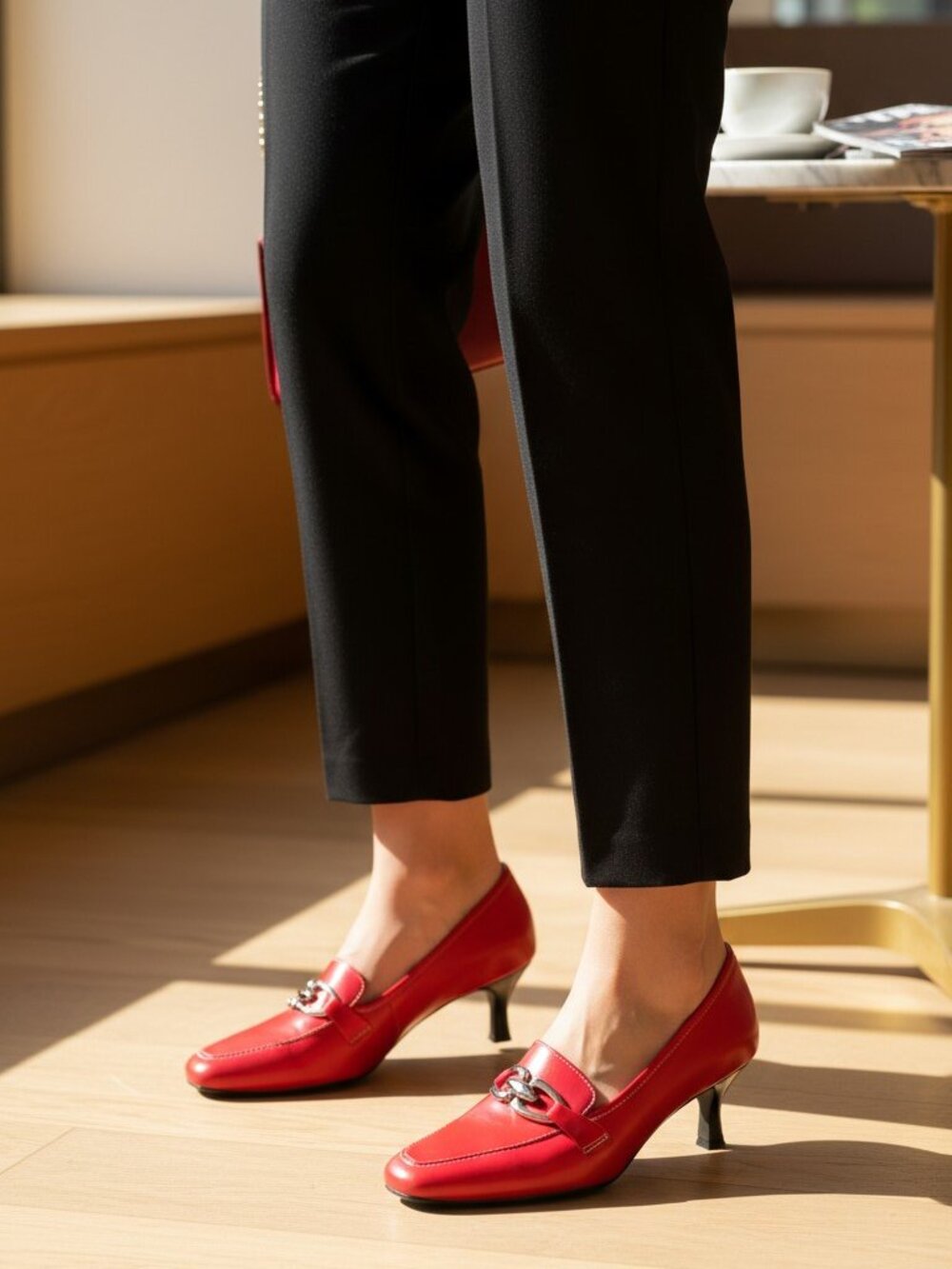 Jonathan Martin Red Pumps